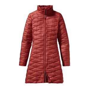 Patagonia Women's Red Fino Quilted Long Sleeve Snow Parka Jacket Size S